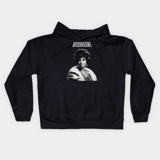 Aretha Franklin - Retro Soul Fan Design Kids Hoodie